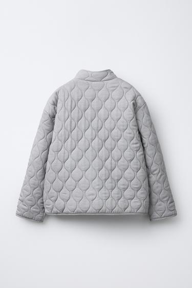 PUFFER JACKET - Pearl grey by Zara - Image 1