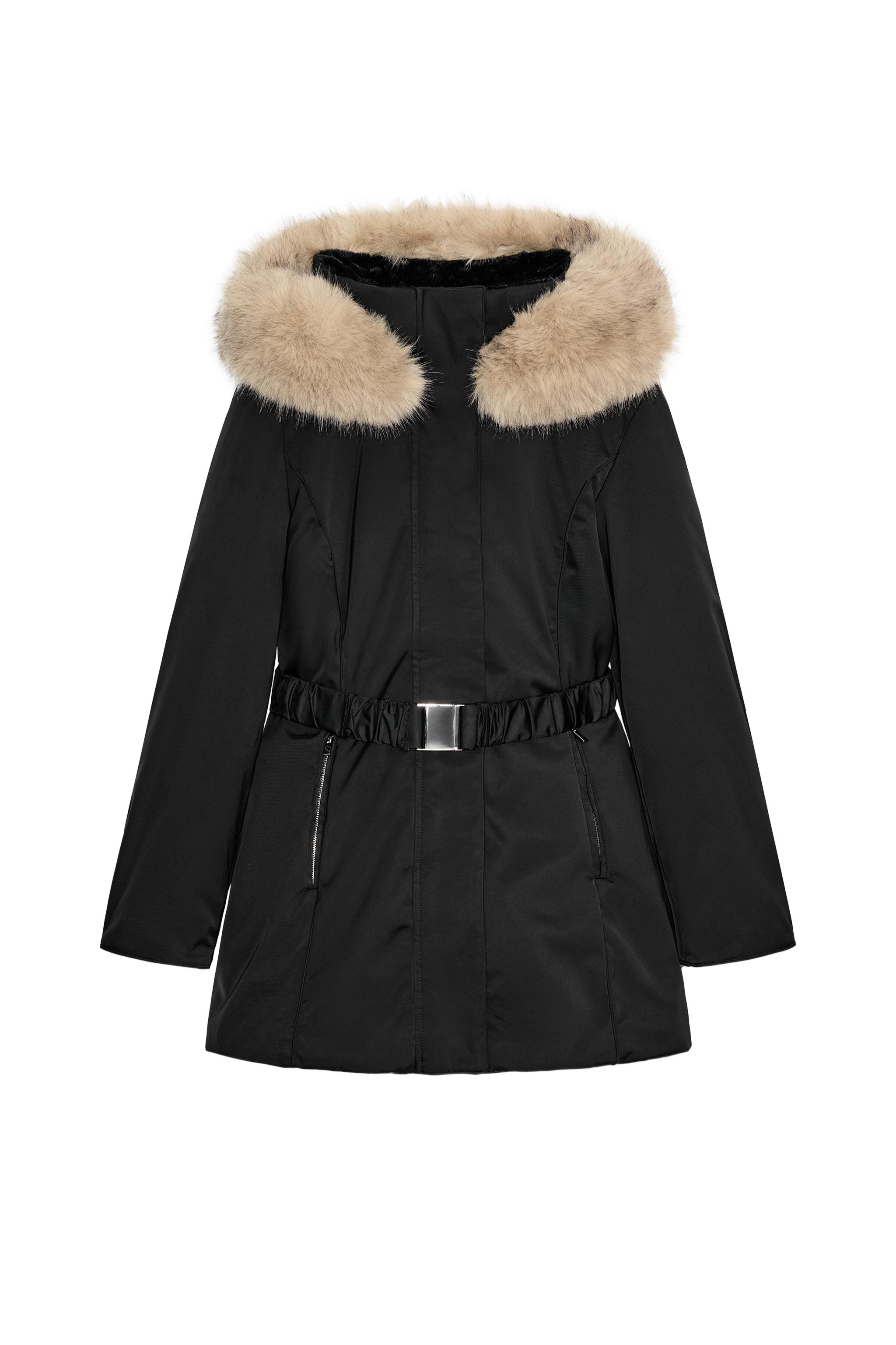 STRAIGHT-FIT BLAZER WITH SHOULDER PADS