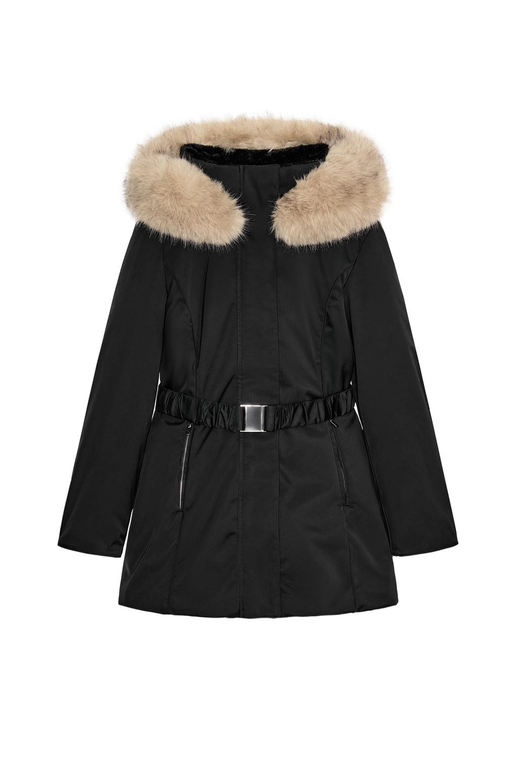 WATER AND WIND PROTECTION FUR-EFFECT PUFFER ANORAK - image 3