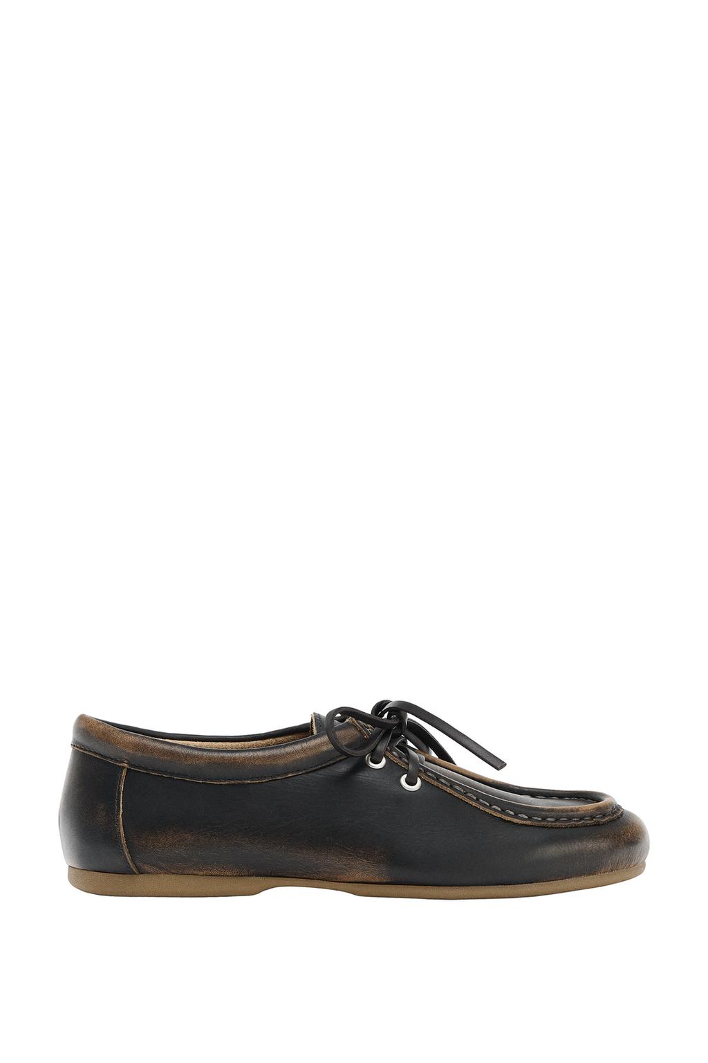LEATHER BOAT SHOES - image 3