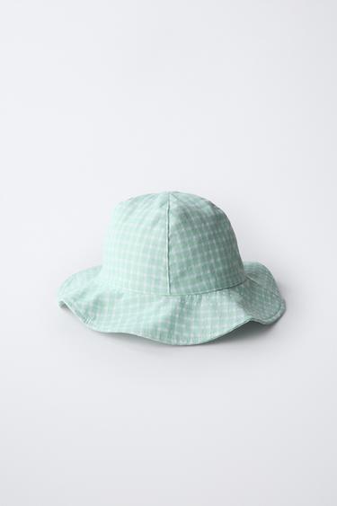 BONNET À CARREAUX VICHY - Vert d'eau de Zara - Image 2
