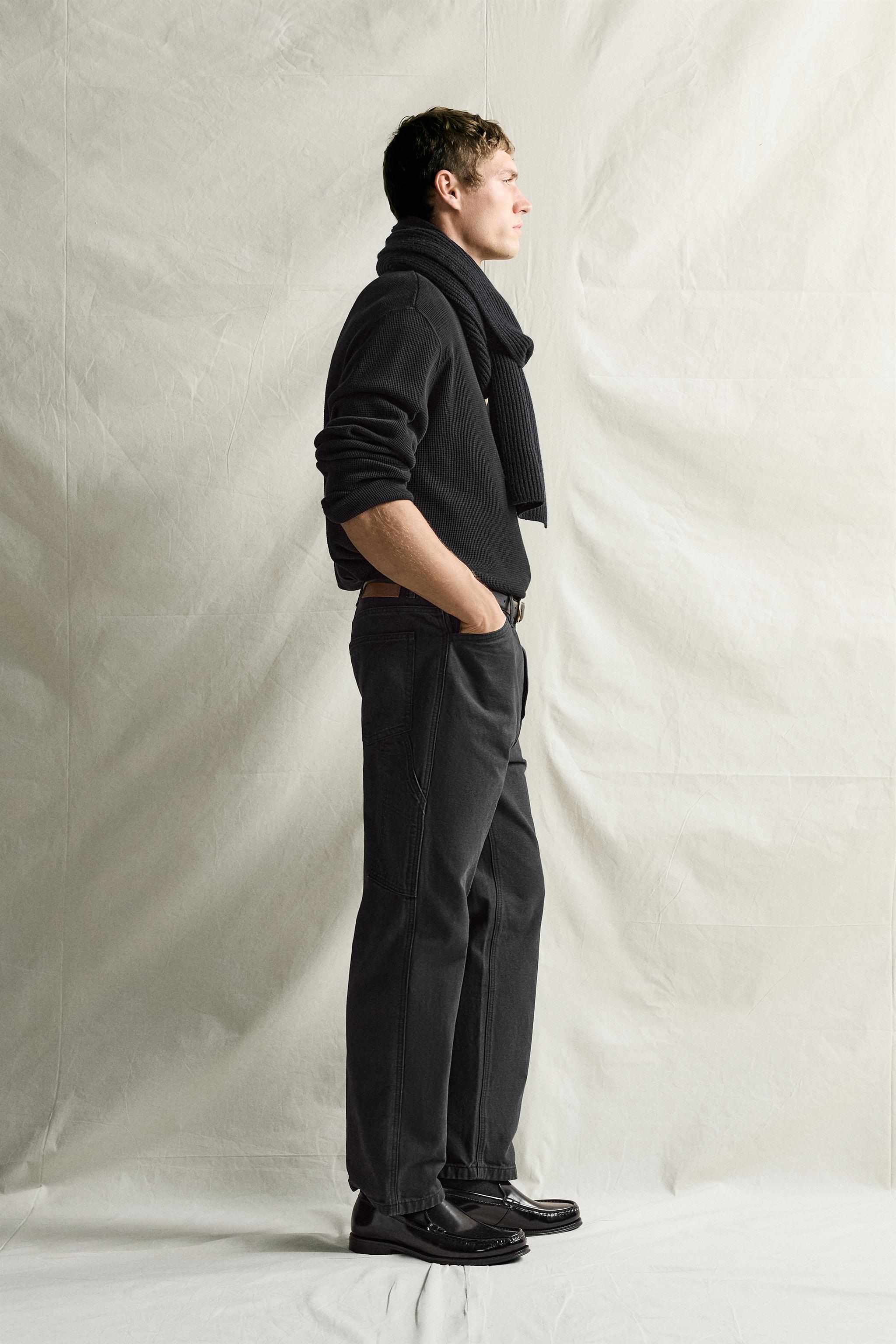 STRAIGHT-FIT CARPENTER POCKET PANTS