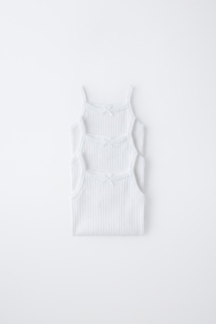 PAQUETE DE 3 BODYSUITS DE TIRANTES