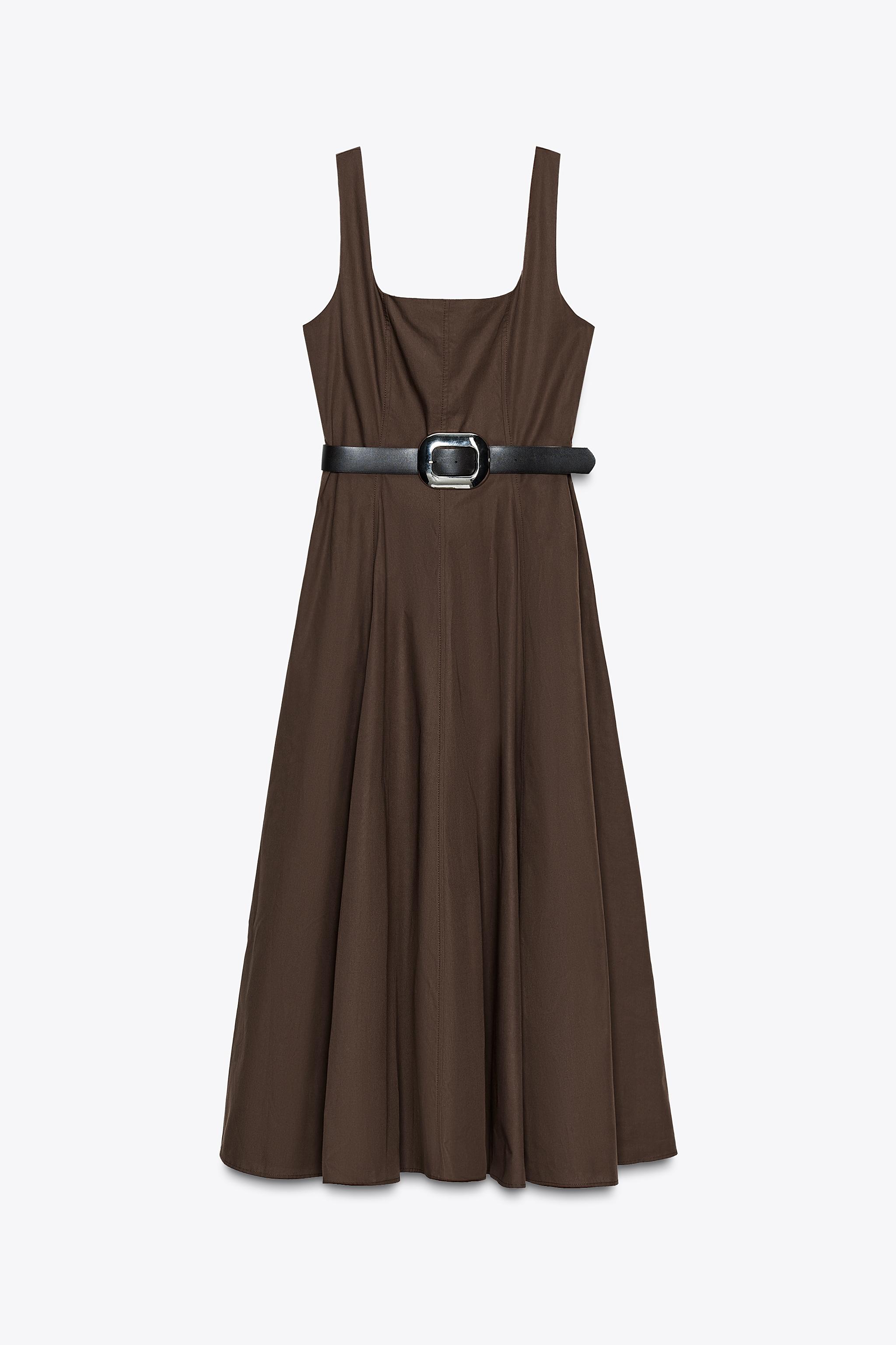 ROBE MI-LONGUE CEINTURE