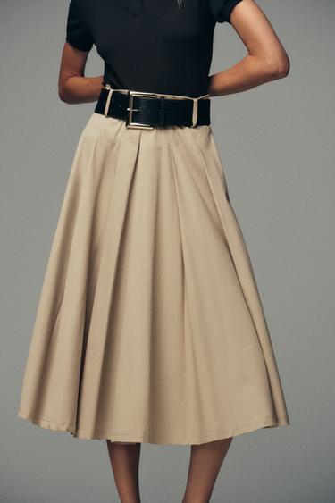 BELTED COMBINATION DRESS - Sand / Black by Zara - Image 2
