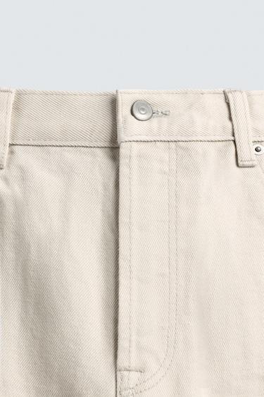 JEAN COUPE DROITE - Blanc cassé de Zara - Image 8