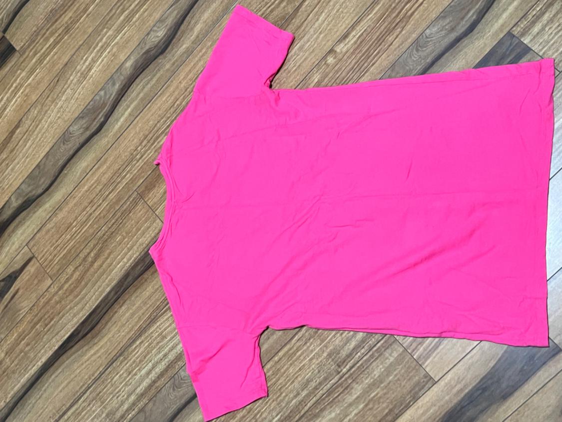 PINK TSHIRT STYLE DRESS - Image 6