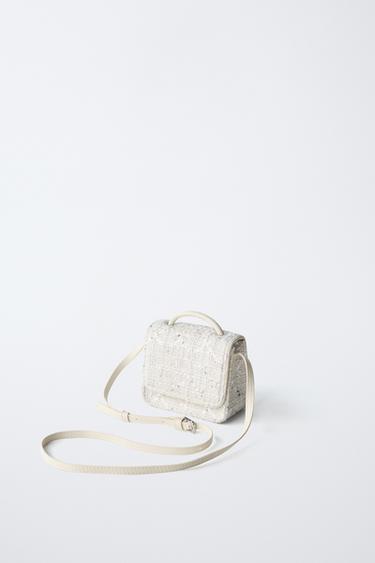 SEQUIN CROSSBODY BAG - Ecru White by Zara - Image 2