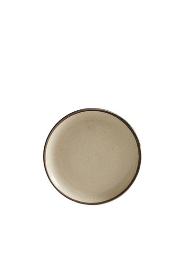 Zara STONEWARE SIDE PLATE - Light ecru