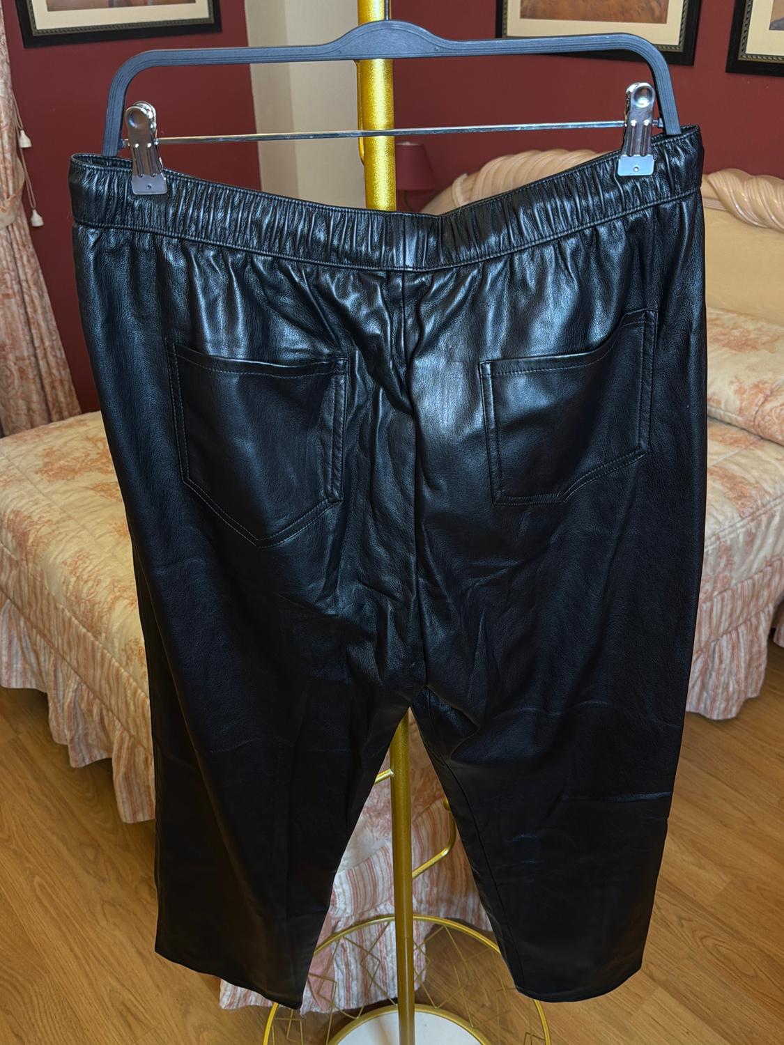 FAUX LEATHER THE WEEKEND TROUSERS - Image 5