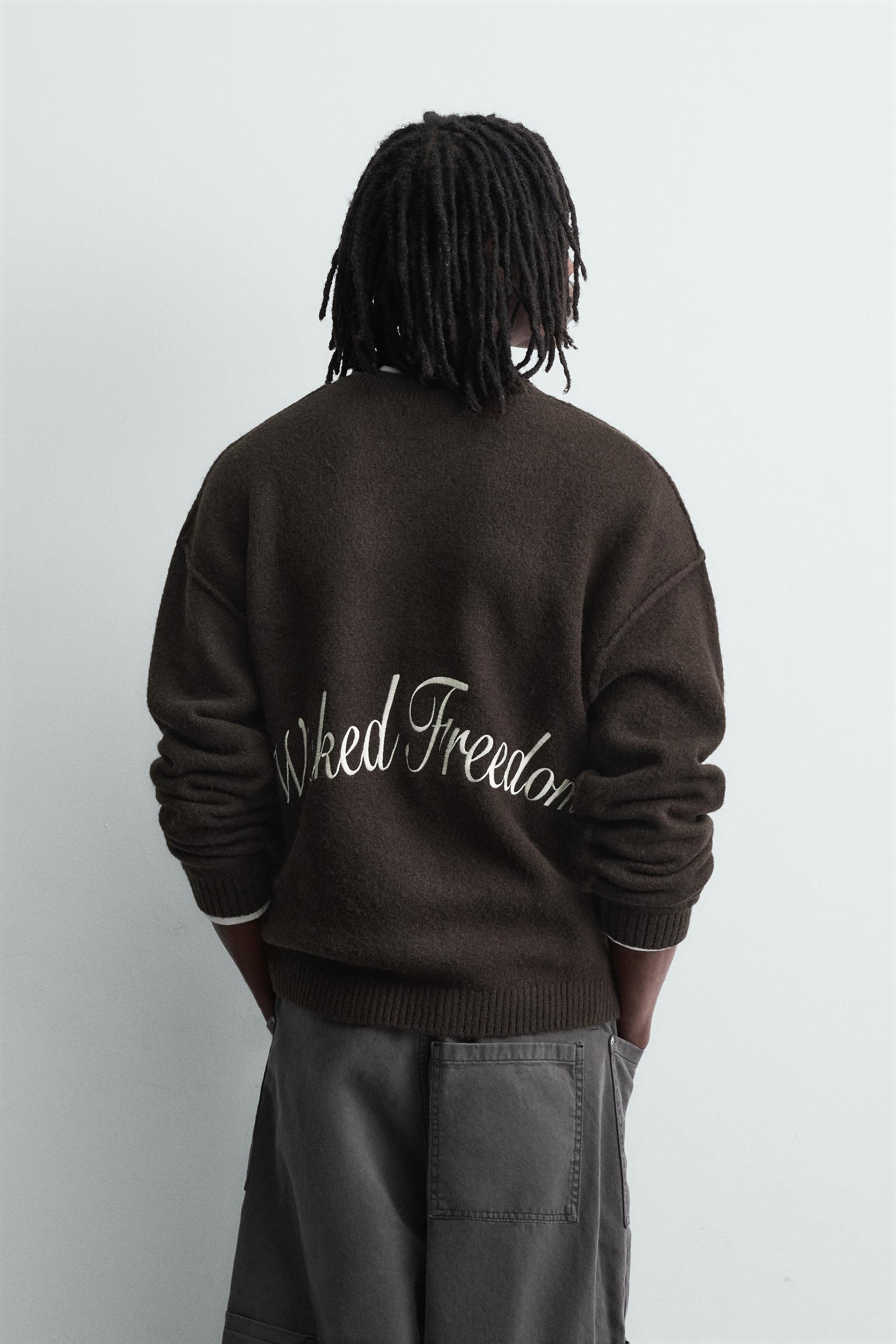 JACQUARD TEXT JUMPER