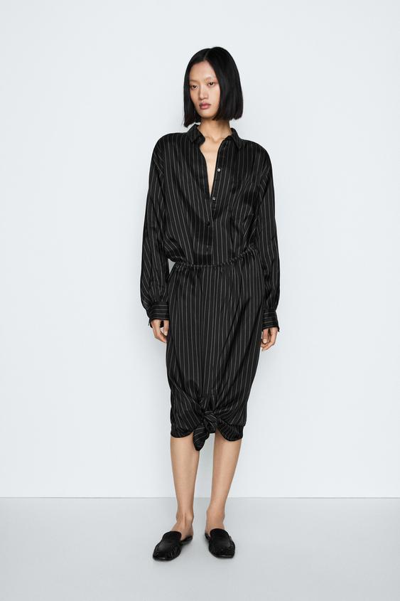 Striped shirt in flowing fabric - STUDIO from Zara - $200