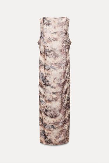 Zara ANIMAL PRINT DRESS ZW COLLECTION - Snake