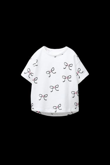 PRINTED T-SHIRT - Oyster-white by Zara - Image 0
