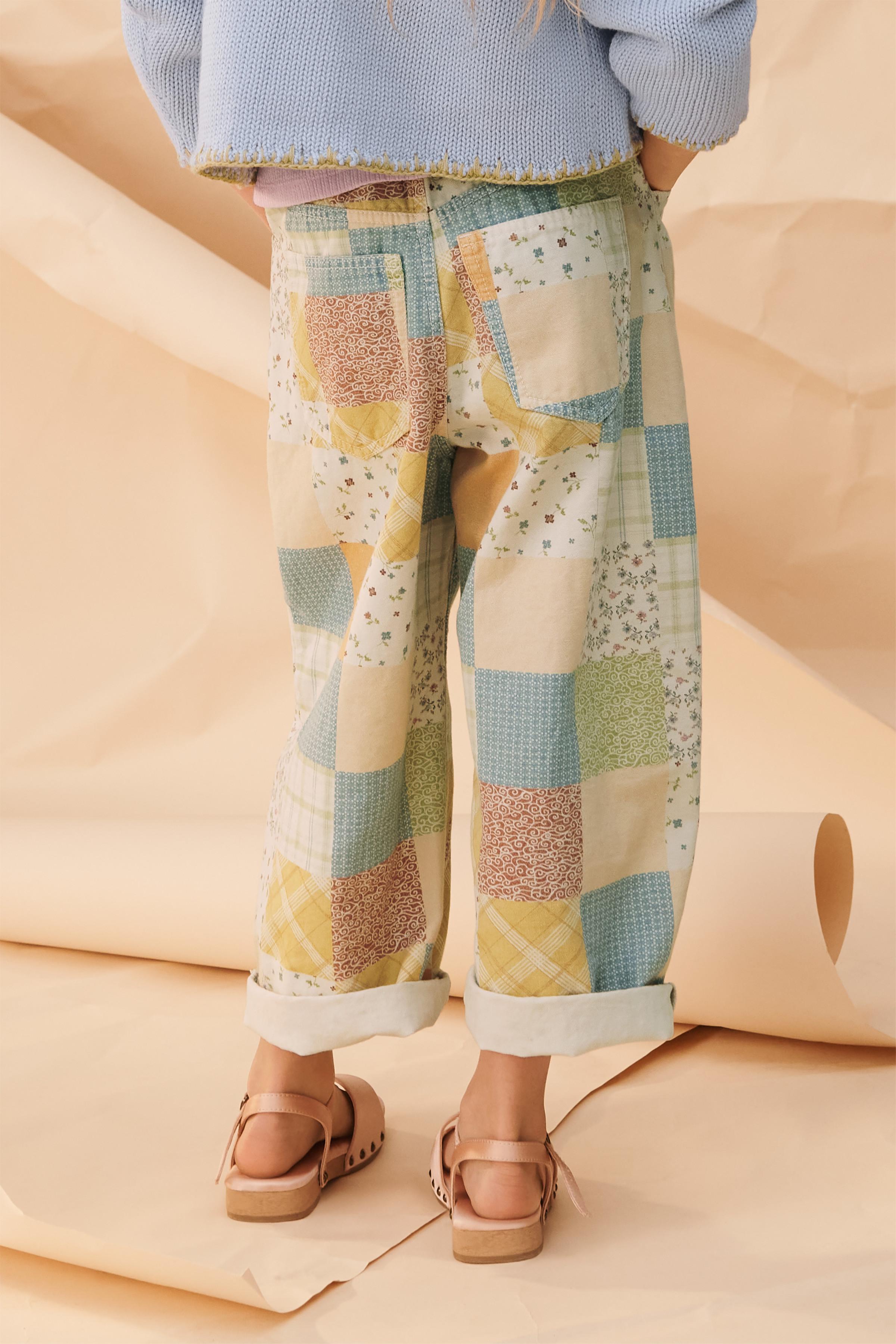 PANTALON BARREL PATCHWORK