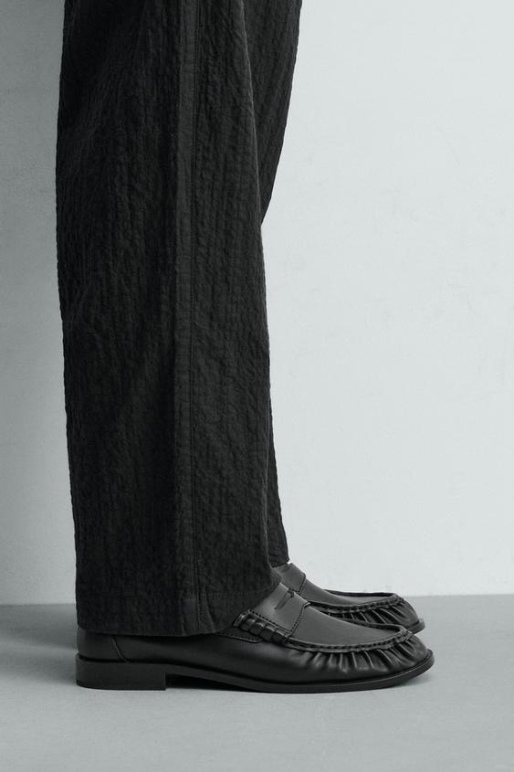 MOCASSIM DE VESTIR COM TIRA - Preto da Zara - Imagem 0