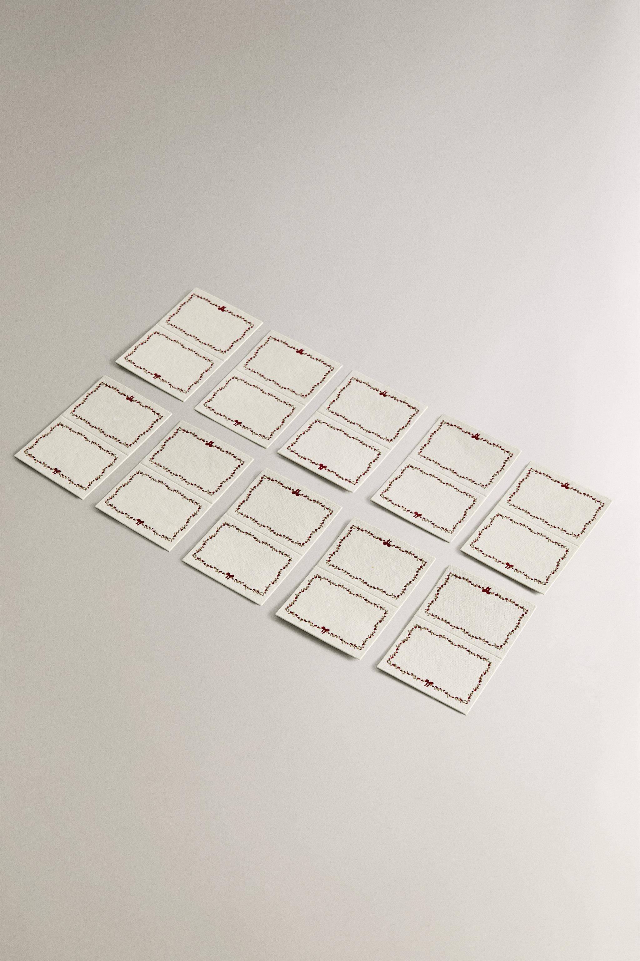 SET OF CHRISTMAS CARD PLACEHOLDERS (SET OF 10)