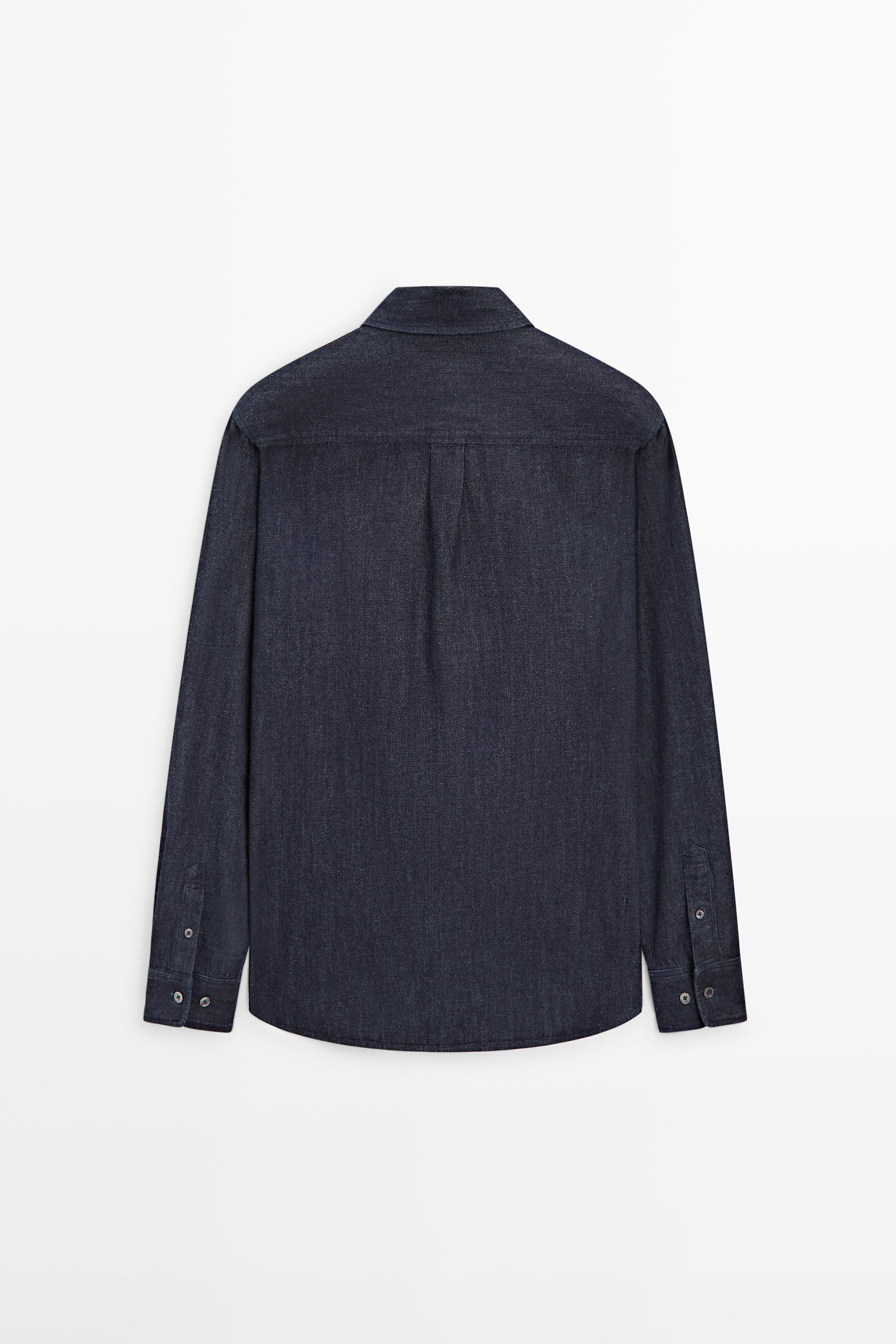 Regular fit denim shirt