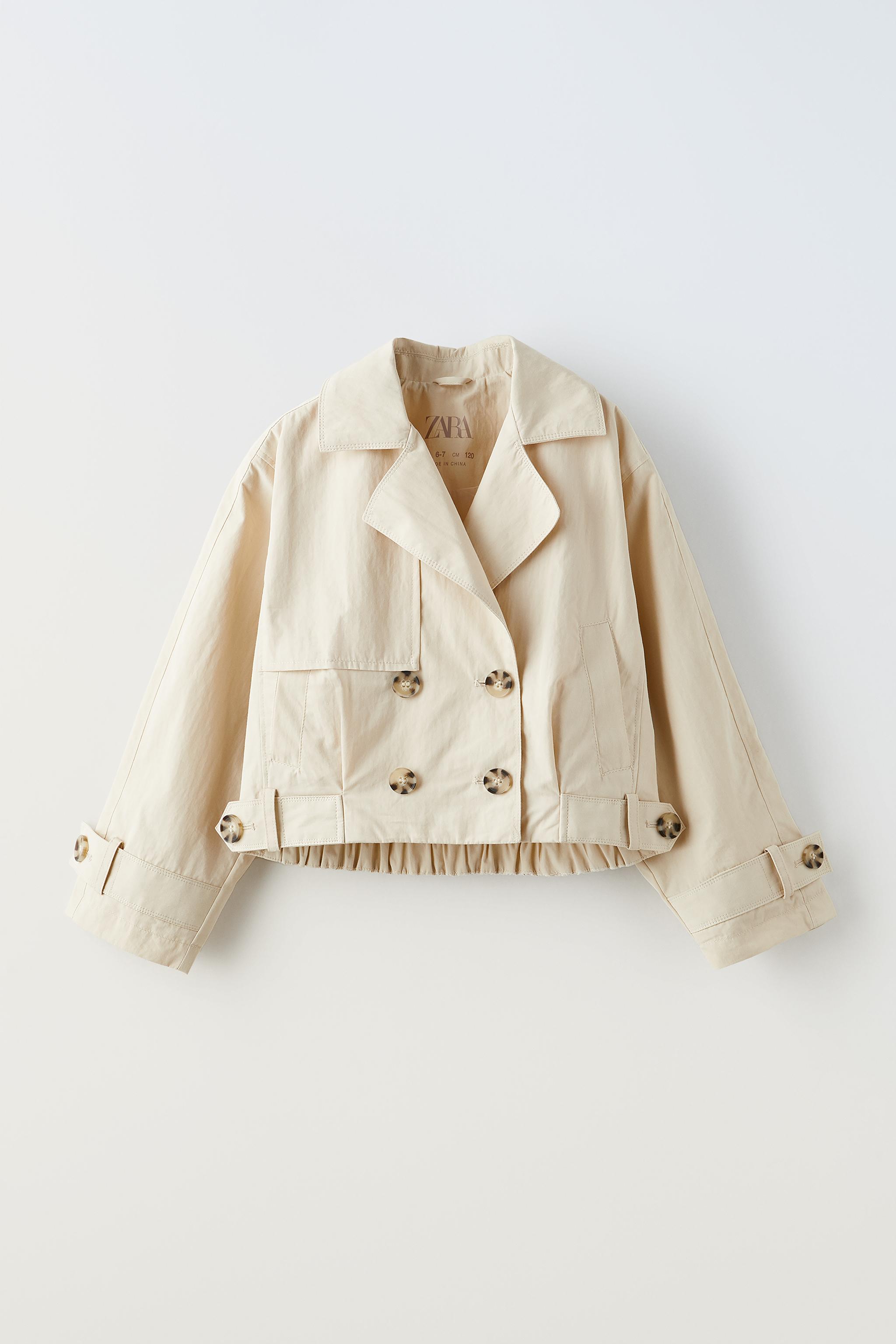 Zara short hot sale trench coat