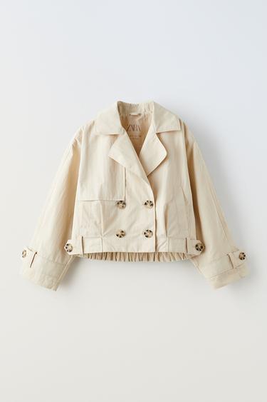 КОРОТКИЙ ТРЕНЧ — СЛОНОВАЯ КОСТЬ от Zara — изображение 0