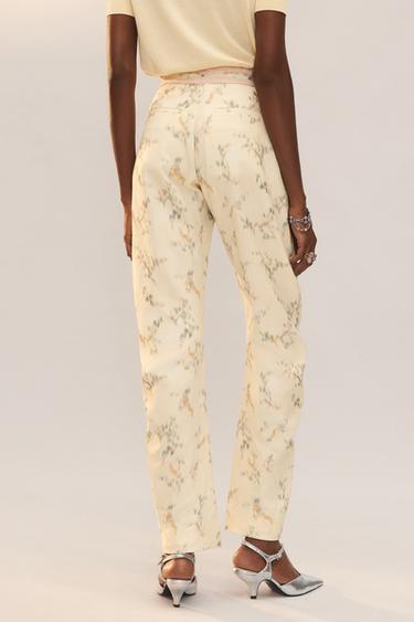 PANTALON IMPRIMÉ FLEURS ÉDITION LIMITÉE - Imprimée de Zara - Image 2