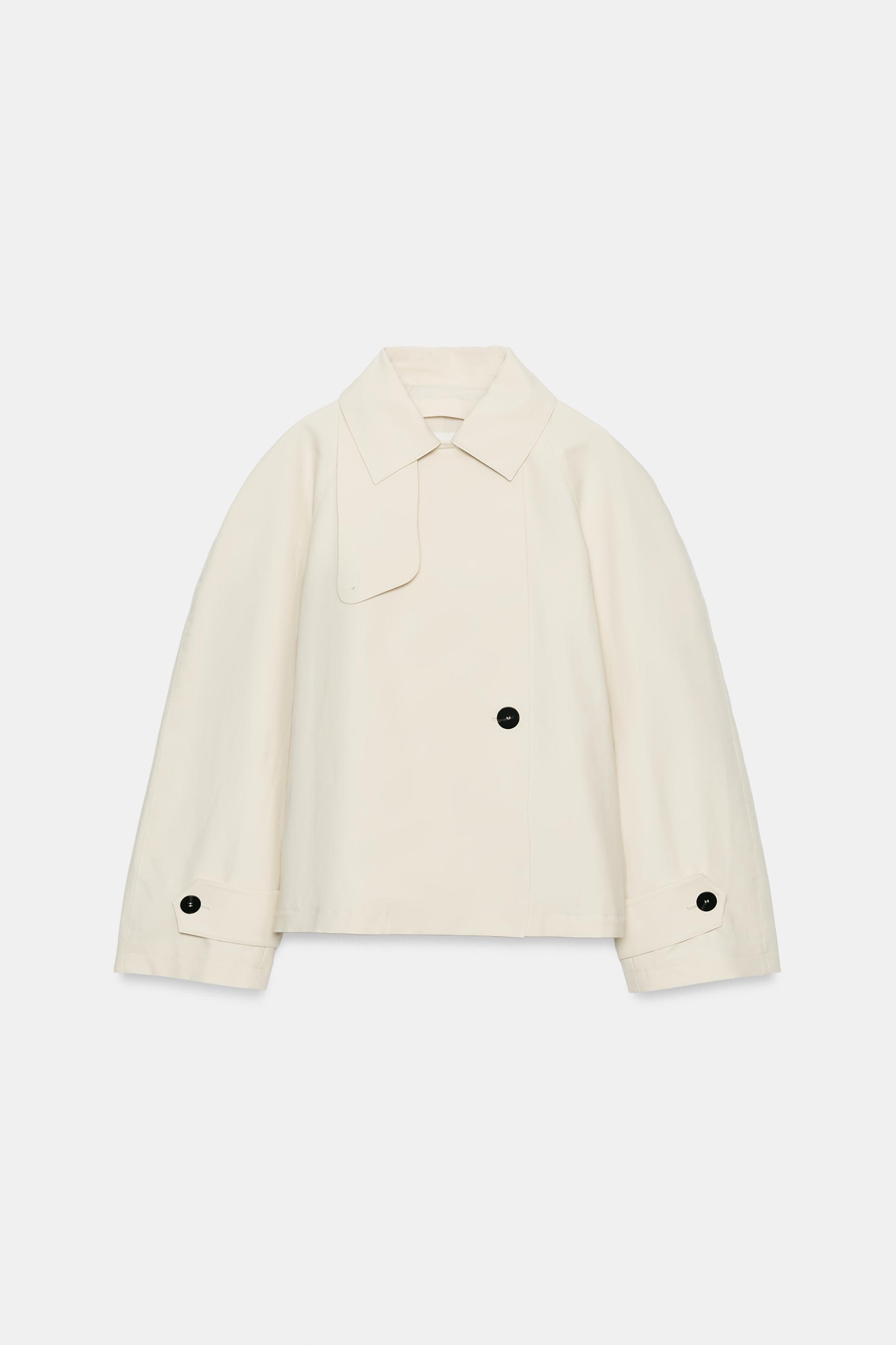 ZW COLLECTION SHORT TRENCH COAT