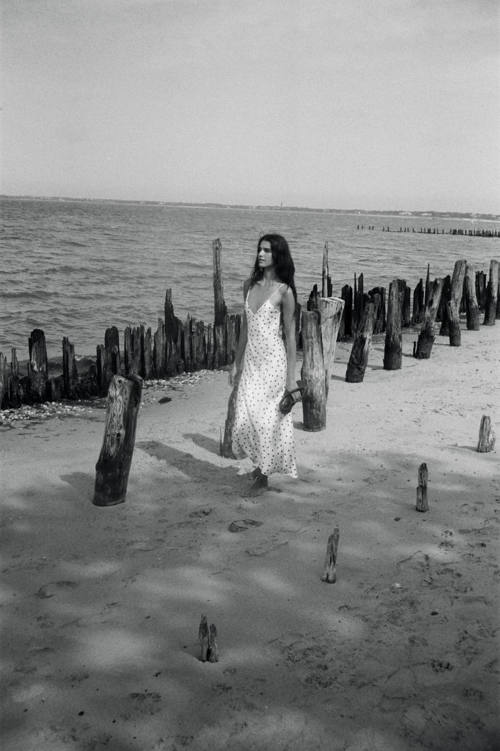 VESTIDO MIDI SATINADO LUNARES