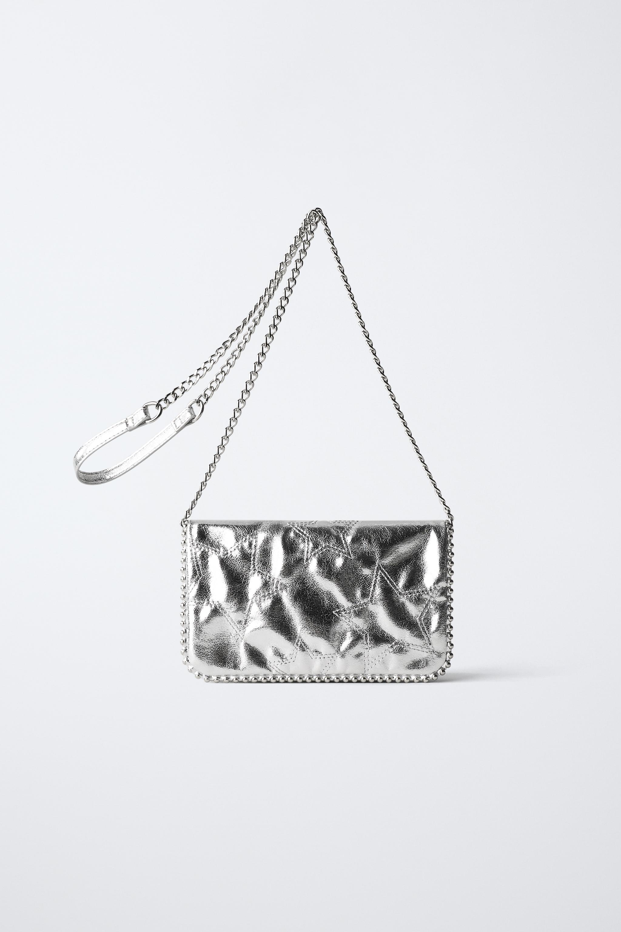 METALLIC STAR BAG - Silver | ZARA United States