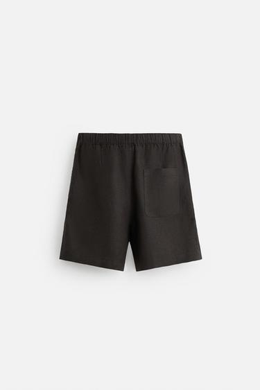 BERMUDA 100 % LIN - Gris anthracite de Zara - Image 7