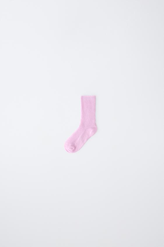 STORIESZ - MEDIUM WOOL AND CASHMERE SOCKS - Pink by Zara - Image 0