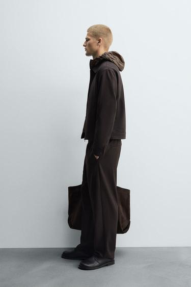 ENSEMBLE REGULAR FIT FERMETURE ÉCLAIR - BORDEAUX/ÉCRU de Zara - Image 1
