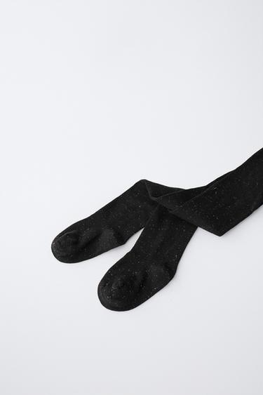 SHIMMER TIGHTS - Black by Zara - Image 2