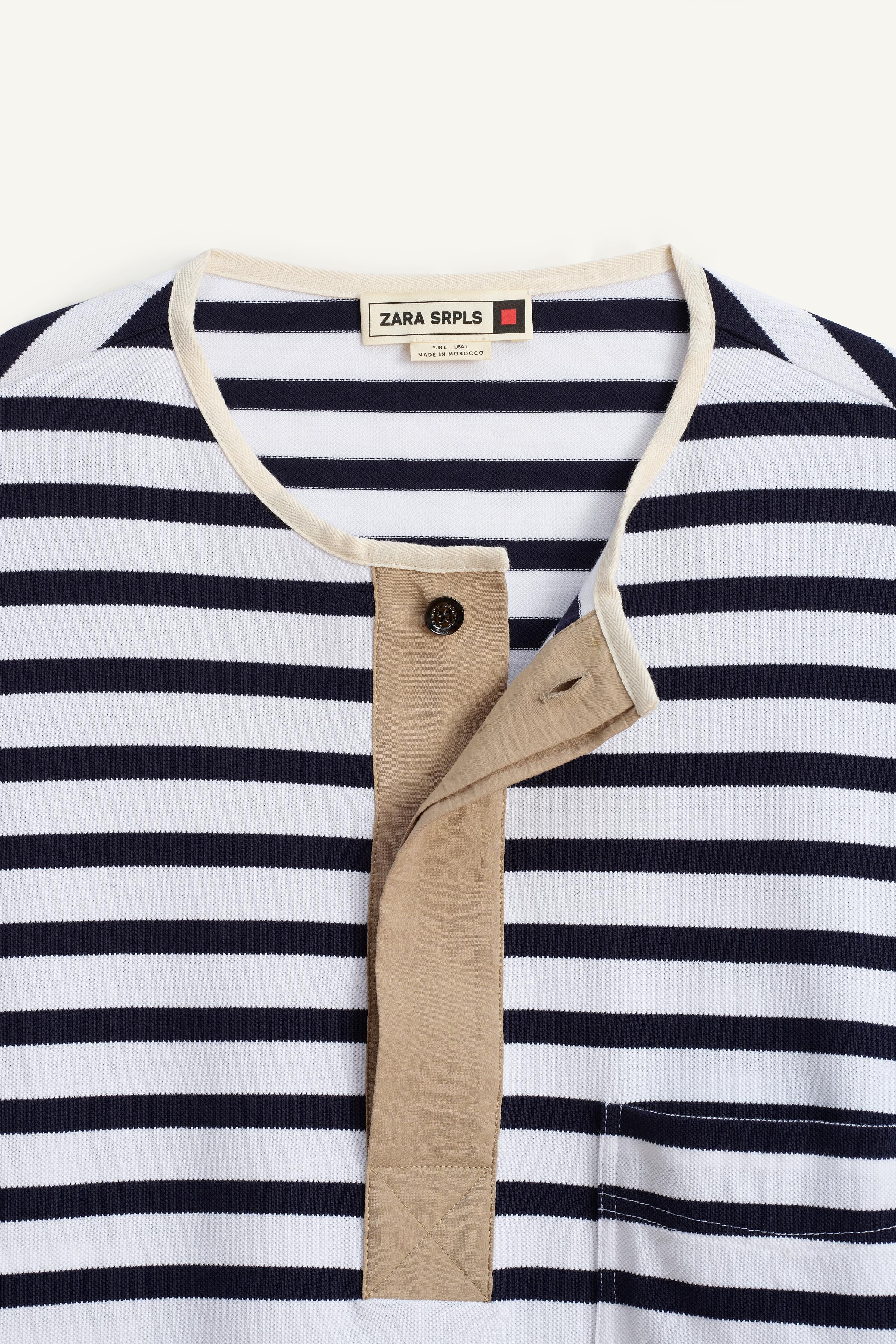 【ZARA】STRPD TSHRT 14 リラックスフィットＴシャツ 4231/902 STRPD TSHRT 14 - striped | ZARA United States