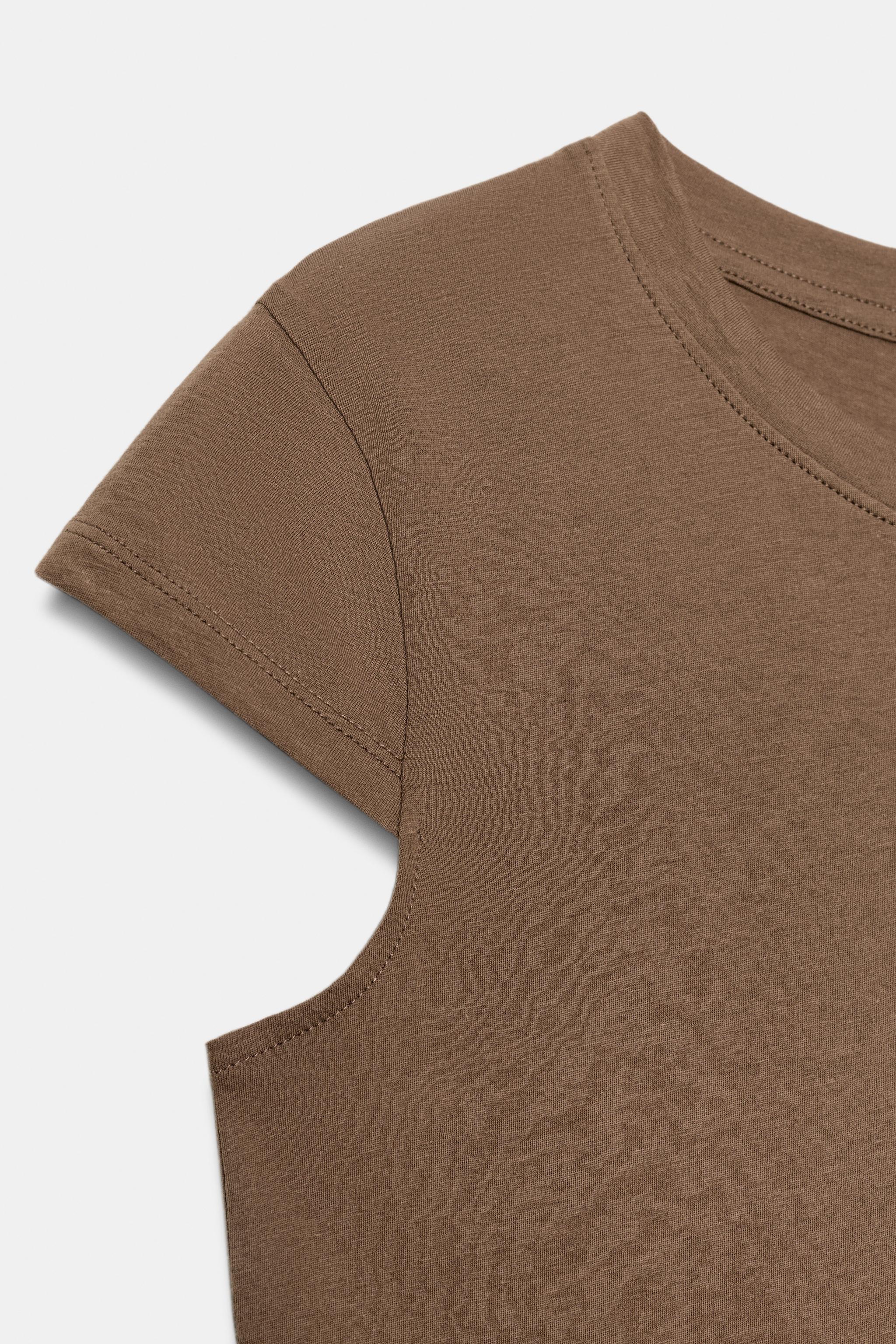 MİNİMAL KISA KOLLU T-SHIRT - Görsel 8