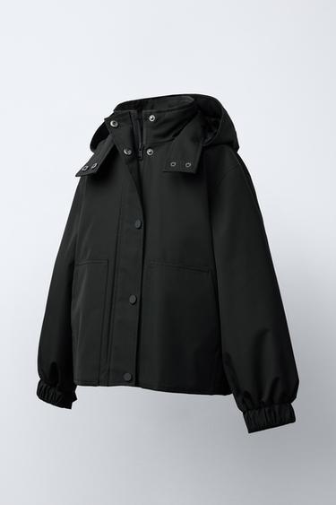 QUILTED PARKA - Black by Zara - Image 1