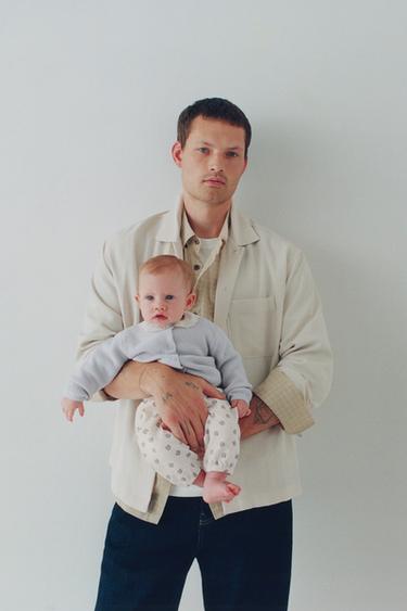 CARDIGAN PURL - Blue / Grey by Zara