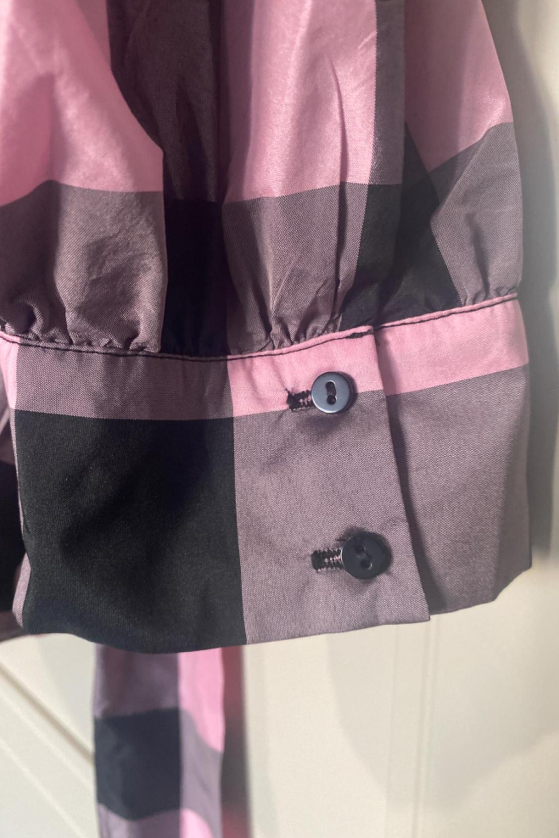GINGHAM TAFFETA TOP - Image 3