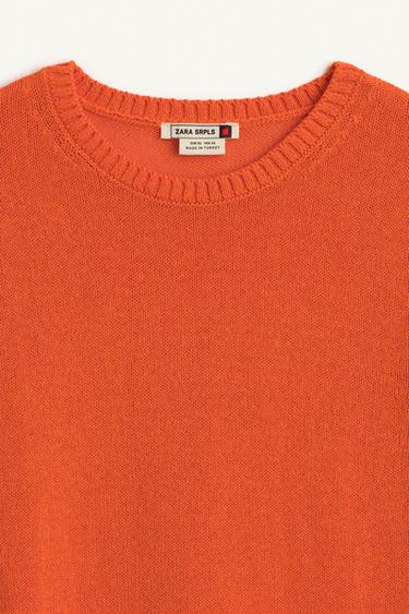SHRT KNT CTTN 16 - Orange de Zara - Image 7