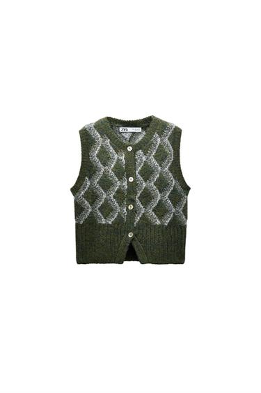 DIAMOND KNIT WAISTCOAT