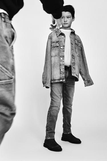 DENIM OVERSHIRT - Blue by Zara