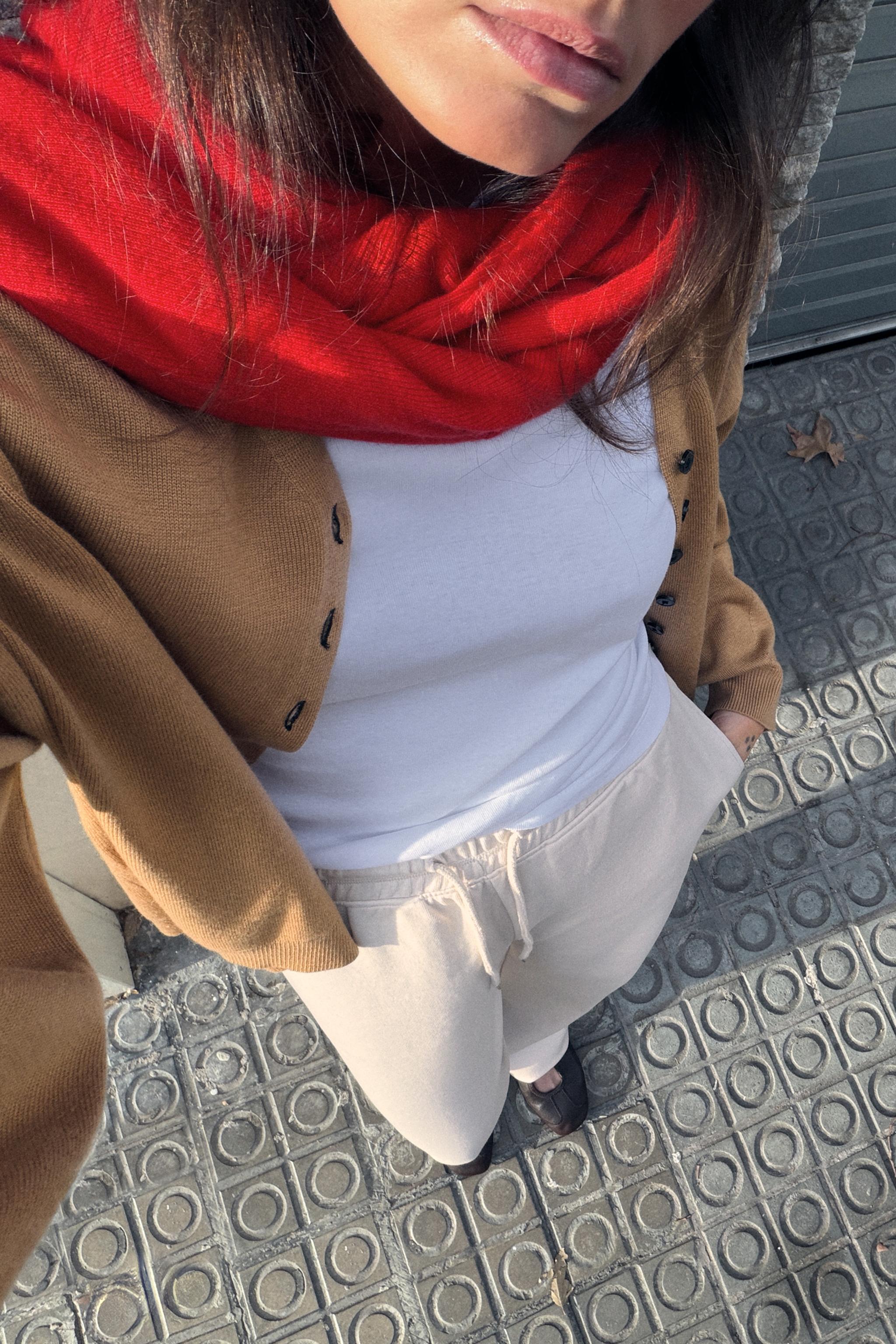 WASHED EFFECT INTERLOCK PANTS