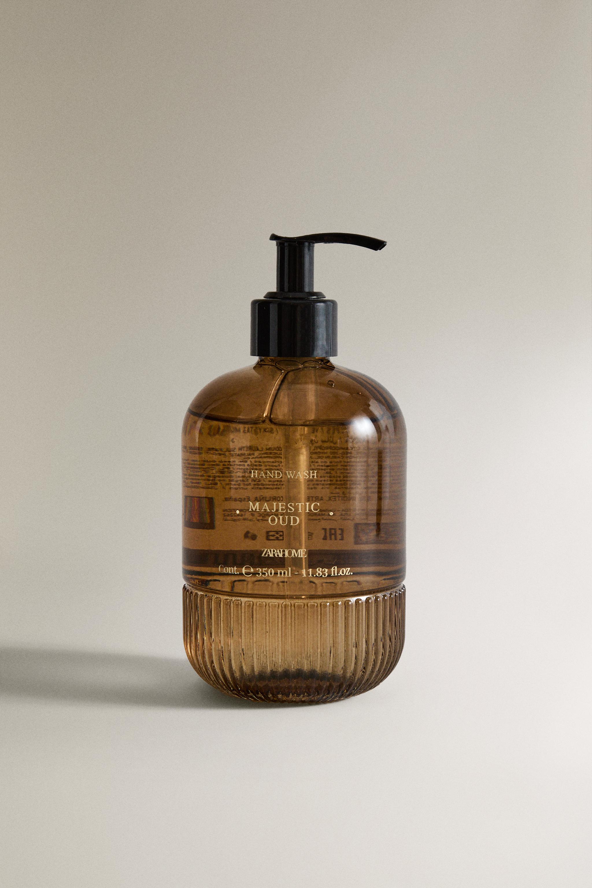 (350 ML) MAJESTIC OUD LIQUID HAND SOAP — Dark brown