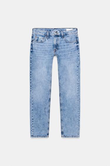 JEANS ZW COLLECTION CIGARRETE TIRO MEDIO - Azul claro de Zara - Imagen 0