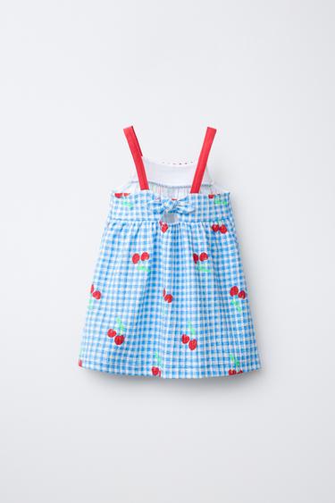 ROBE IMPRIMÉE - Rouge de Zara - Image 1