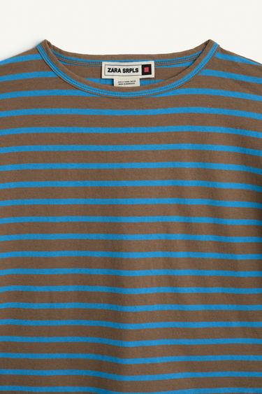 STRP TSHRT 16 - Light blue by Zara - Image 6