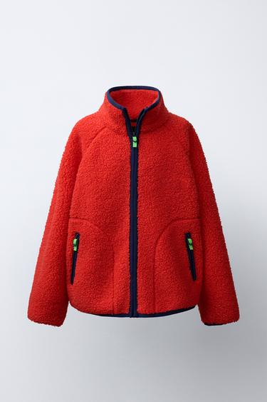Zara FLEECE JACKET - Red