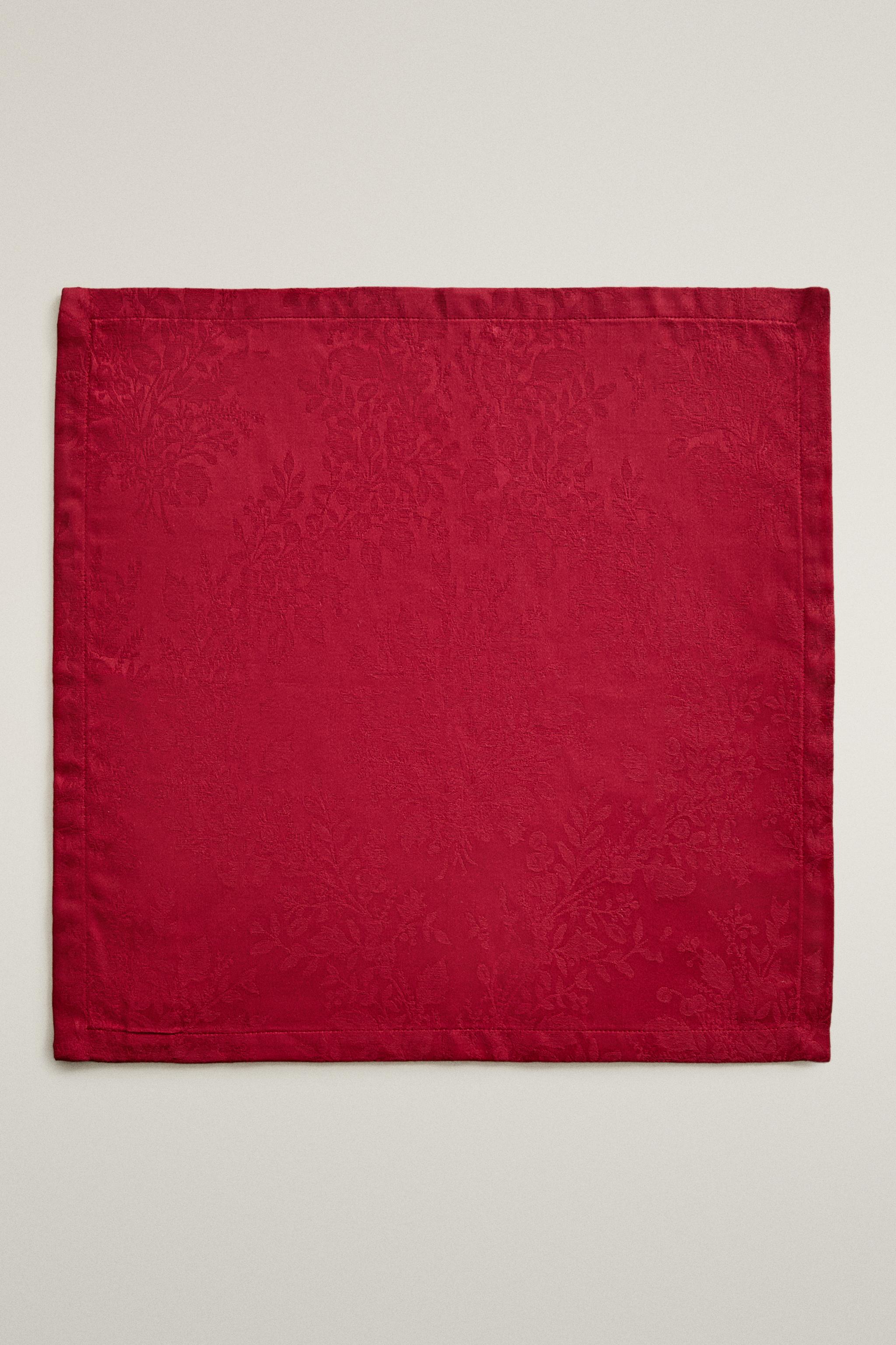 SERVIETTES DE TABLE COTON JACQUARD NOËL (LOT 2)