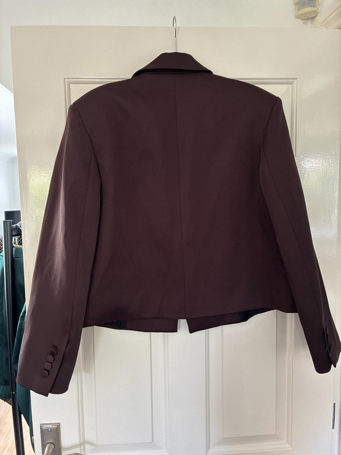 DOUBLE-BREASTED SATIN BLAZER - Image 2