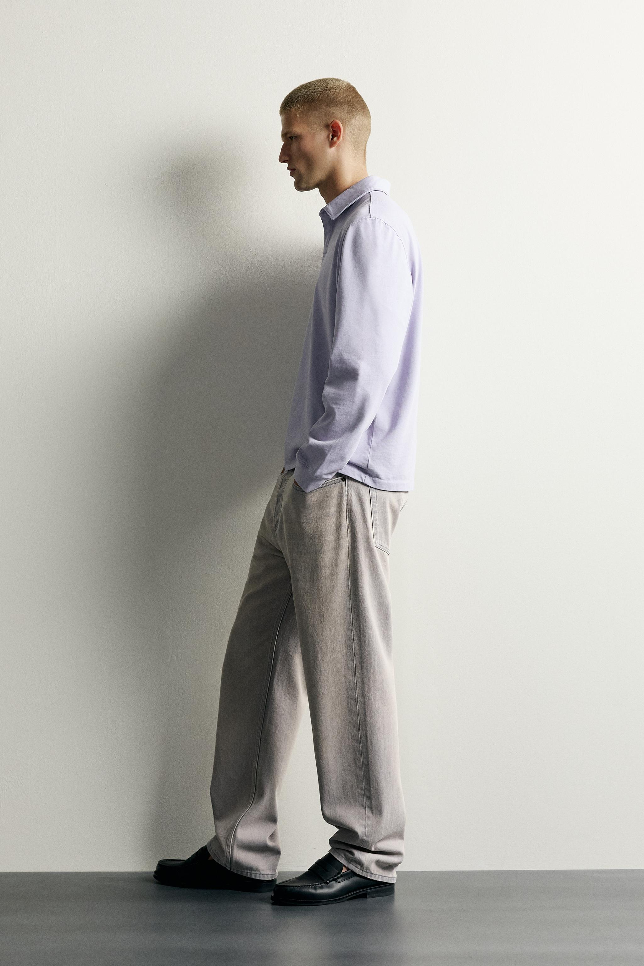 REGULAR FIT POLO SWEATSHIRT