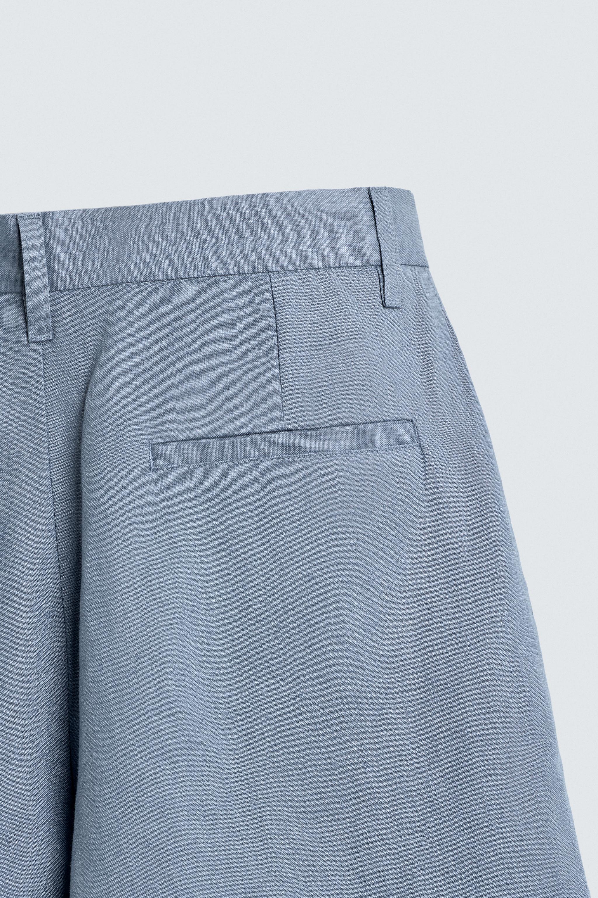 SHORT RELAXED FIT 100% LIN